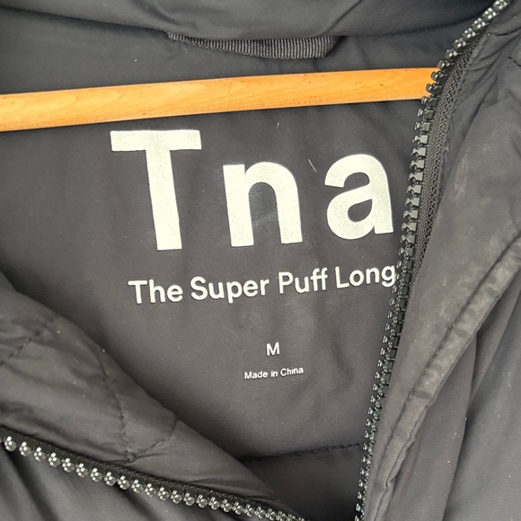 TNA Jackets & Blazers - TNA Black Super Puff Long Jacket